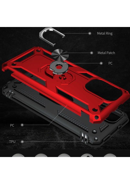Xiaomi Mi 11I Shockproof Yüzük Tutuculu Vega Siyah fiyatları