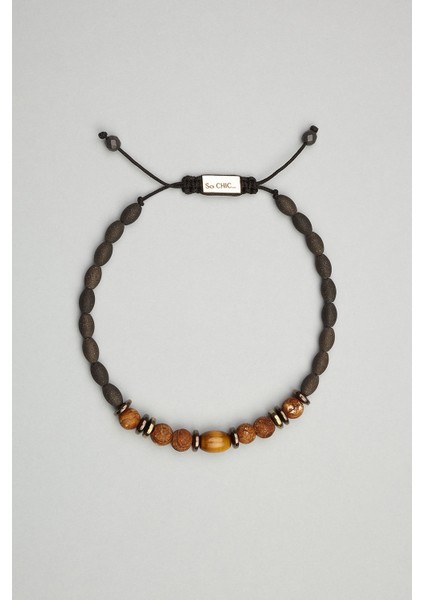 So Chıc Mat Kaplan Gözü ve Hematit Taşlı 18 Ayar Beyaz Altın Kaplama Gümüş Bileklik fiyatları