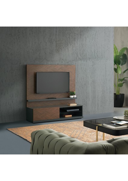 Enza Home Dorian Tv Sehpası Ikili Modül Açık Raflı