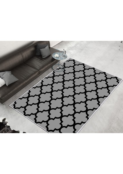 Inci Dijital Saçaksız Yıkanabilir Kaymaz Taban Halı 1882 Desen 8