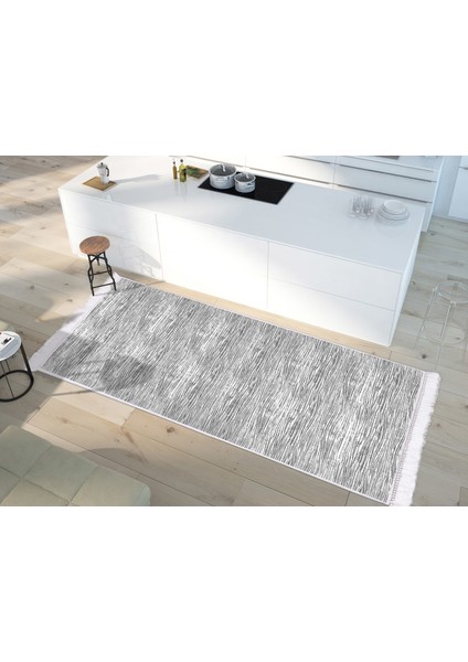 Inci Dijital Saçaklı Yıkanabilir Kaymaz Taban Halı 1812 Desen 1