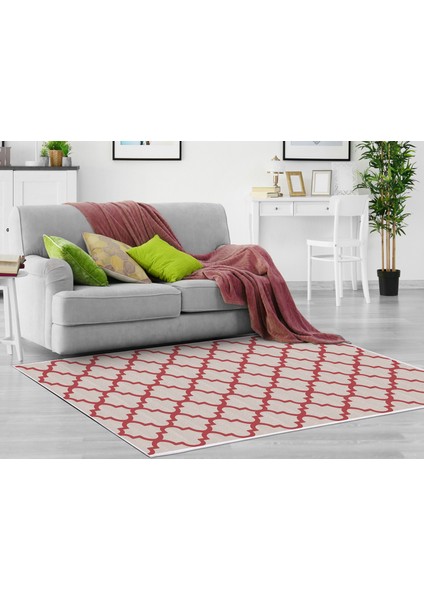 Inci Dijital Saçaksız Yıkanabilir Kaymaz Taban Halı 1882 Desen 3