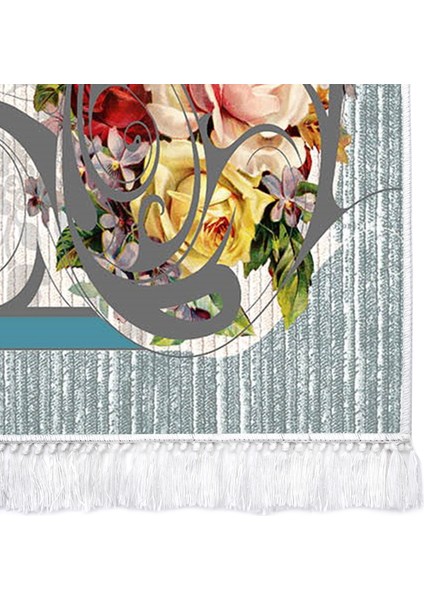 Inci Dijital Saçaklı Yıkanabilir Kaymaz Taban Halı 9169 Desen 5 fırsatları