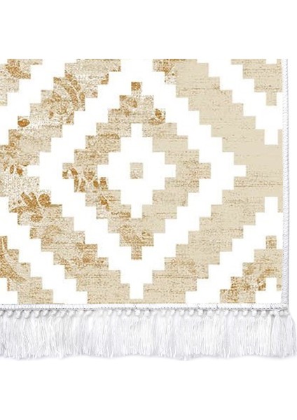 Inci Dijital Saçaklı Yıkanabilir Kaymaz Taban Halı 2035 Desen 1 fırsatları