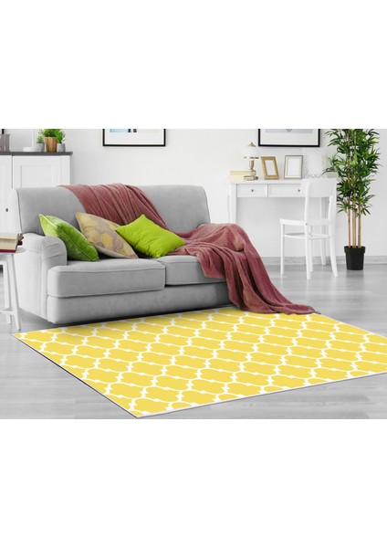 Inci Dijital Saçaksız Yıkanabilir Kaymaz Taban Halı 2022