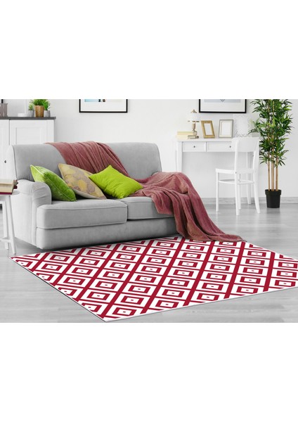 Inci Dijital Saçaksız Yıkanabilir Kaymaz Taban Halı 1881 Desen 1