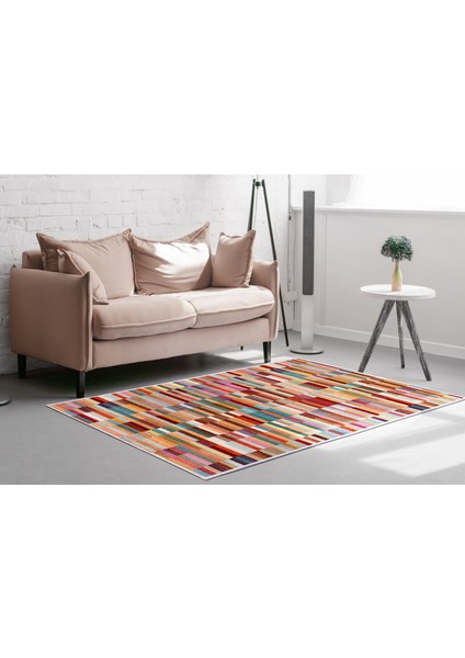 Inci Saçaksız Yıkanabilir Kaymaz Taban Halı 1620 Renkli