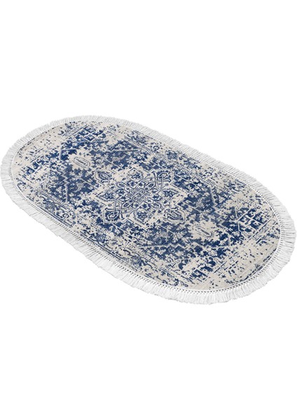 Inci Dijital Saçaklı Yıkanabilir Kaymaz Taban Halı Oval 2069 Desen 1 modelleri