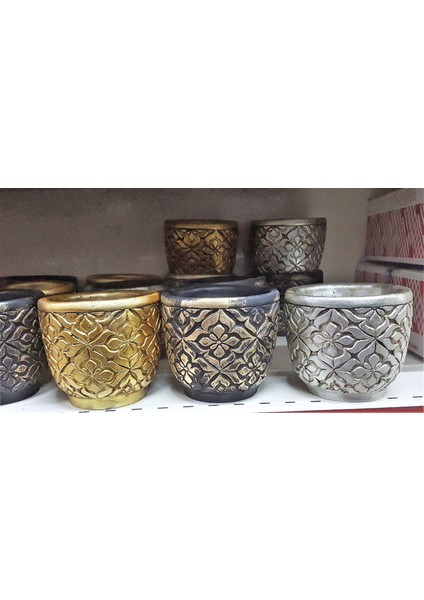 Geometrik Çiçek Kabartmalı Saksı Silikon Kalıp K 864 fırsatları