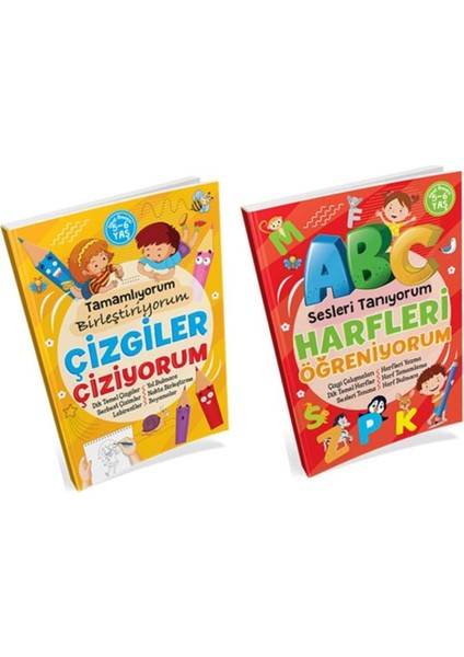 Ema Çizgiler Çiziyorum + Harfleri Öğreniyorum