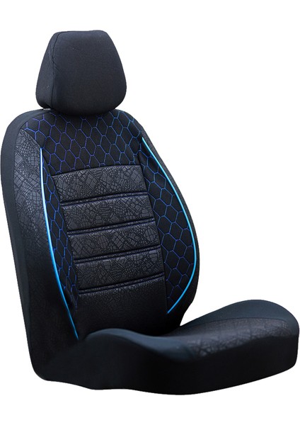 Alfa Romeo 147 Koltuk Kılıf Sport Siyah - Mavi