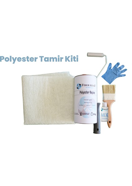 Fiber Elyaf Kompozit Fiber Elyaf Polyester Tamir Kiti 2 Kg.