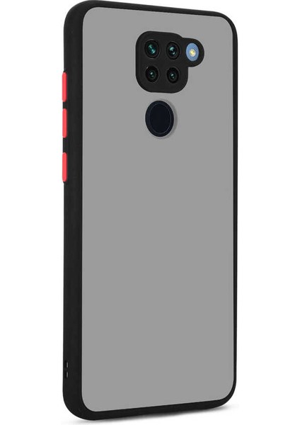 Xiaomi Redmi Note 9 Kılıf Arkası Mat Kenarları Renkli Lux Back Cover Hux + Ekran Koruyucu