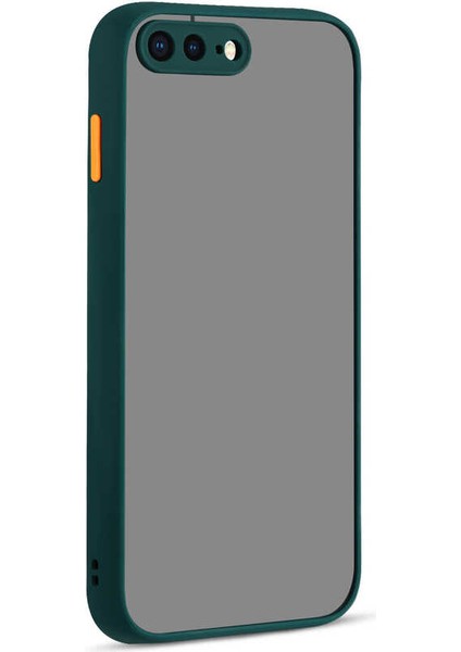 Apple iPhone 8 Plus Kılıf Arkası Mat Kenarları Renkli Lux Back Cover Hux Kapak