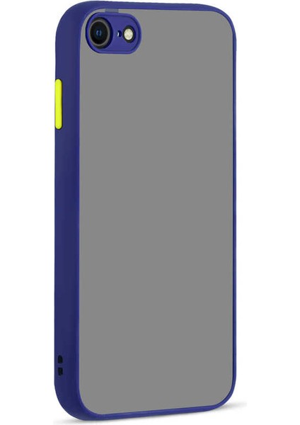 Apple iPhone 8 Kılıf Arkası Mat Kenarları Renkli Lux Back Cover Hux Kapak