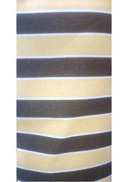 Kahve Krem Çizgili 300X200 cm Balkon Perdesi, Balkon Çadır Brandası, Balkon Güneşlik fiyatları