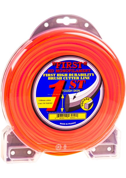 7430101 Tırpan Misinası 3.0 mm 44 mt Turuncu Dört Köşeli