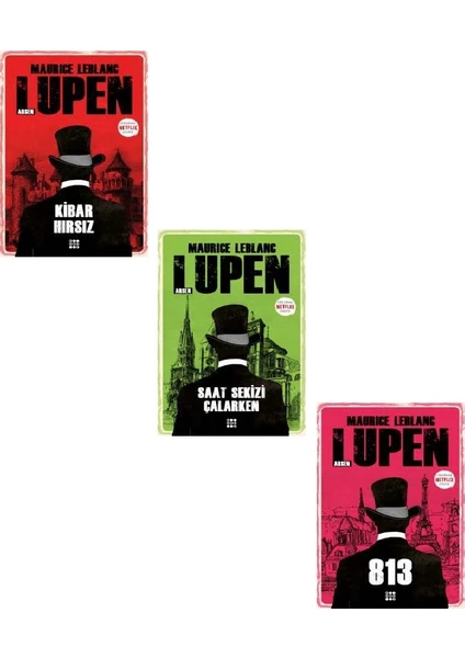 Arsen Lüpen 3 Kitap Set (813 + Kibar Hırsız +Saat Sekizi Çalarken)