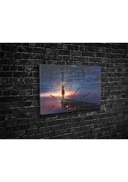 Ters Dünya Kanvas Tablo