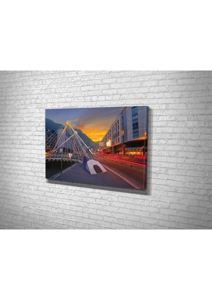 Andorra La Vella - Paris Kanvas Tablo