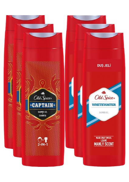 Duş Jeli Seti Captain X3 + White Water X3