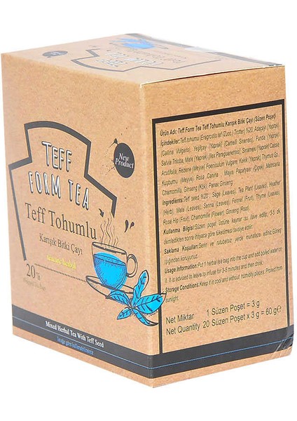 Teff Tohumlu Karışık Bitki Çayı 20 Süzen Poşet modelleri