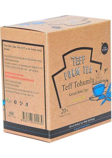 Teff Tohumlu Karışık Bitki Çayı 20 Süzen Poşet indirimleri