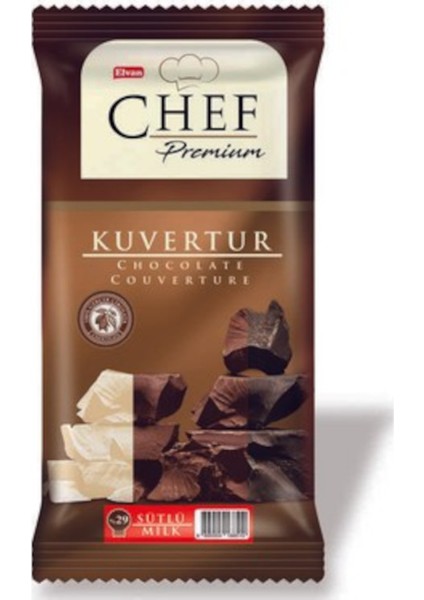 Chef Premium Sütlü Kuvertür Çikolata (200 Gr)