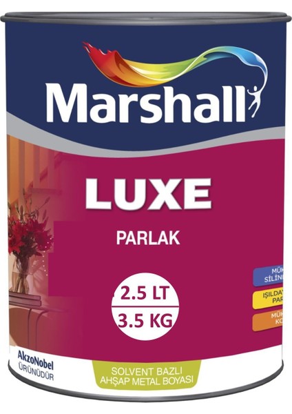 Luxe Parlak Yağlı Boya - 2,5 Lt = 3 kg