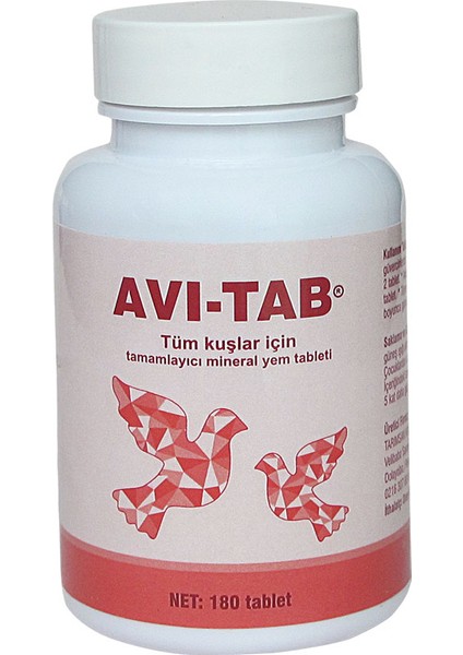 AVI-TAB Kuşlar İçin Sarımsaklı Maya Tableti 180 Tablet