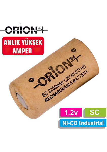 1.2V Ni-Cd Sc 2200MAH Şarj Edilebilir Pil - Hd fiyatları