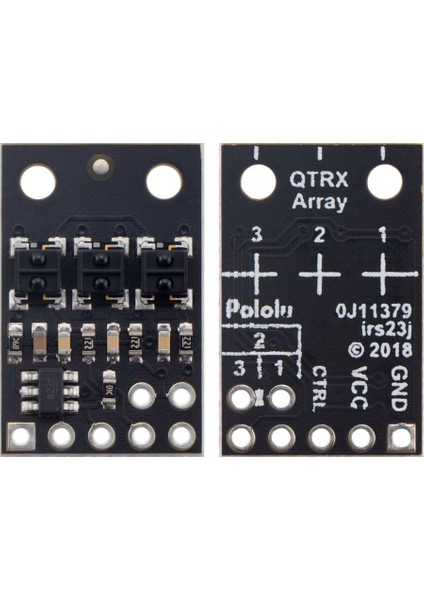 QTRX-HD-03RC 3'lü Çizgi Algılama Sensörü (Sık Sensör Dizilimli)