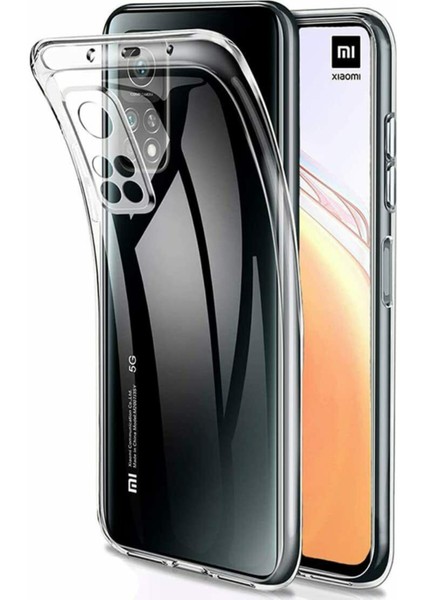 CaseWorld Xiaomi Mi 10T Silikon Kılıf Kamera Korumalı Tıpalı Şeffaf Kapak