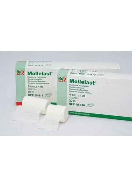 Mollelast Parmak Kompresyon Bandajı 4cm X 4m - 19410 - 1 Kutu (20 Adet)