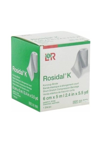 Rosidal K 6cm x 5m Kompresyon Bandajı - 22200 - 2 Adet