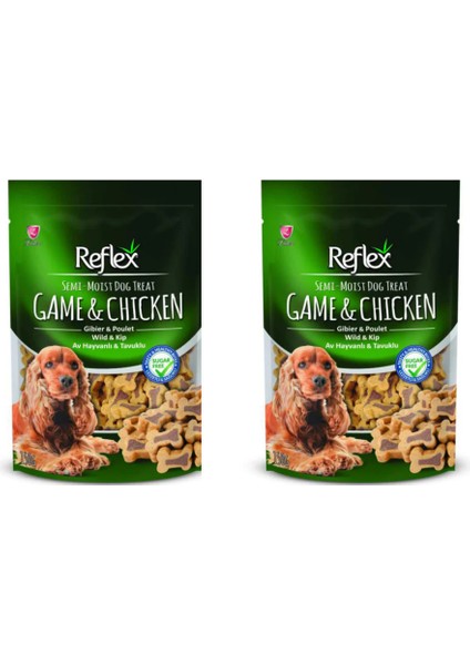 Yarı Yumuşak Köpek Ödül Maması Av Hayvanlı & Tavuklu 150 gr x 2