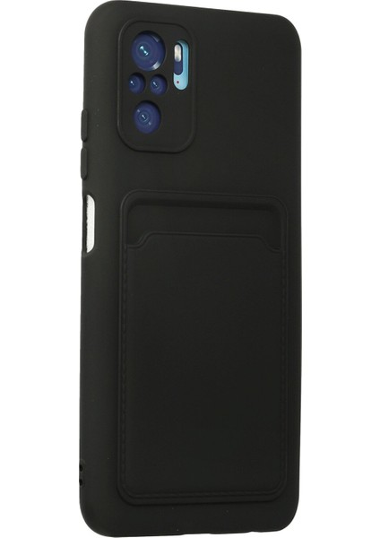 Xiaomi Redmi Note 10 Kılıf Kartvizitli Silikon Kelvin - Siyah fiyatları