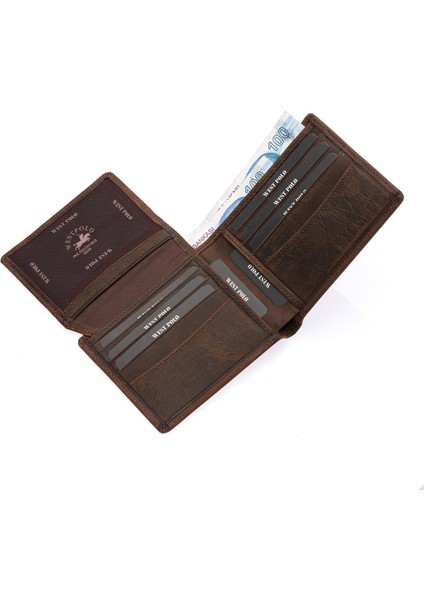 Byhakan WP-1616 Unisex Hakiki Eskitme Deri Cüzdan/kartlık fırsatları
