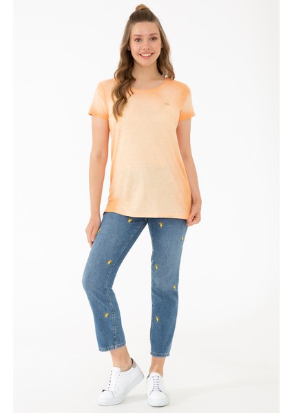 Kadın Turuncu T-Shirt 50234672-VR051 fırsatları