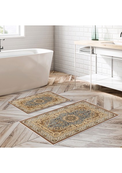 Alanur Trend Kaymaz Taban Dijital Banyo Takımı KT443 Yeşil
