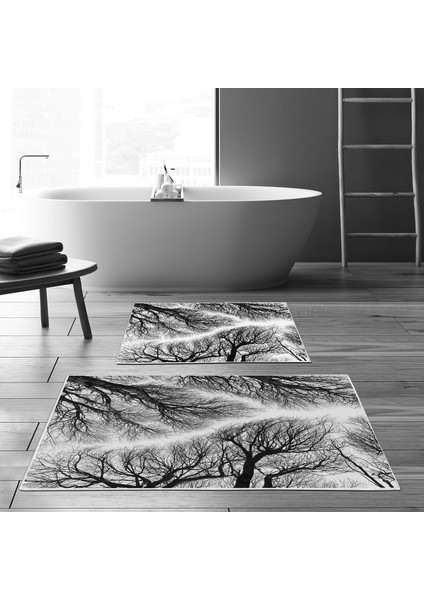 Alanur Trend Kaymaz Taban Dijital Banyo Takımı KT449 Siyah