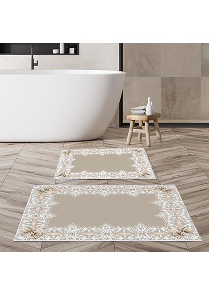 Alanur Trend Kaymaz Taban Dijital Banyo Takımı KT450 Vizon