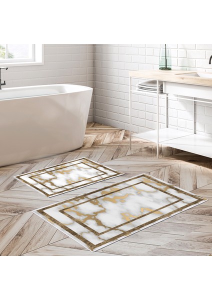Alanur Trend Kaymaz Taban Dijital Banyo Takımı KT477 Gold