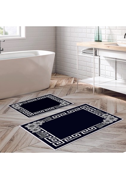 Alanur Trend Kaymaz Taban Dijital Banyo Takımı KT494 Siyah