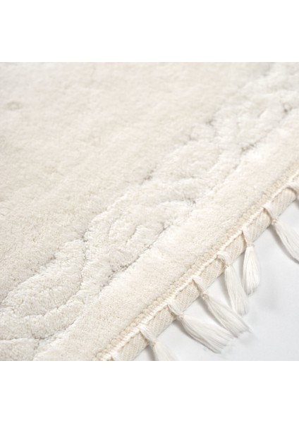 Alanur Osmanlı Cotton Saçaklı 2 Li Paspas Krem modelleri