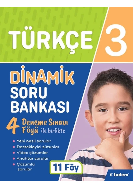 Tudem Yayınları 3. Sınıf Türkçe Dinamik Soru Bankası