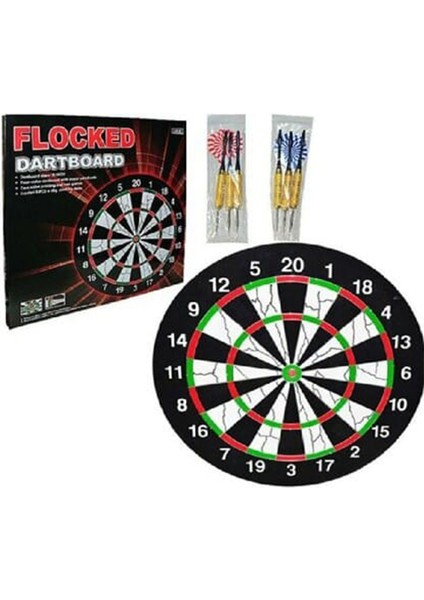 Flocked 18' 6 Oklu Dart Seti