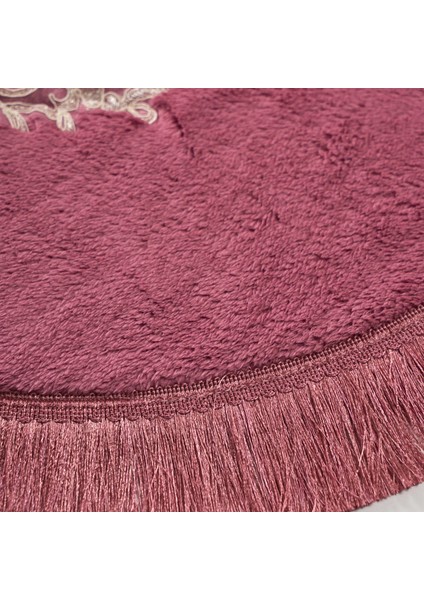 Eyfel Saçaklı Banyo Takımı 2 Pcs Fuşya modelleri