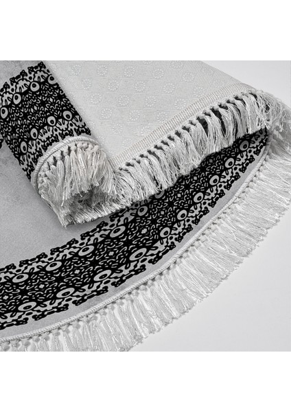 Alanur Trend Kaymaz Taban Oval Saçaklı Dijital Banyo Takımı Gri fırsatları