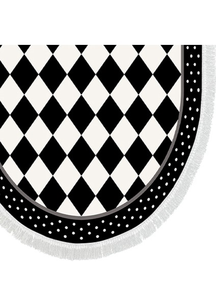 Alanur Trend Kaymaz Taban Oval Saçaklı Dijital Banyo Takımı Siyah modelleri